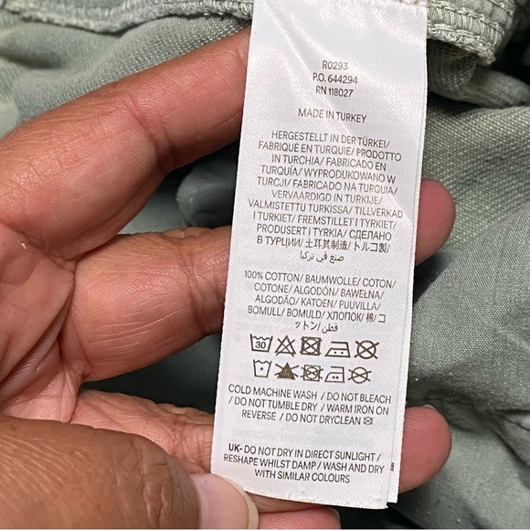 Boden Jeans Women’s Size 14R Sage Green Barrel Style pants - Picture 10 of 15